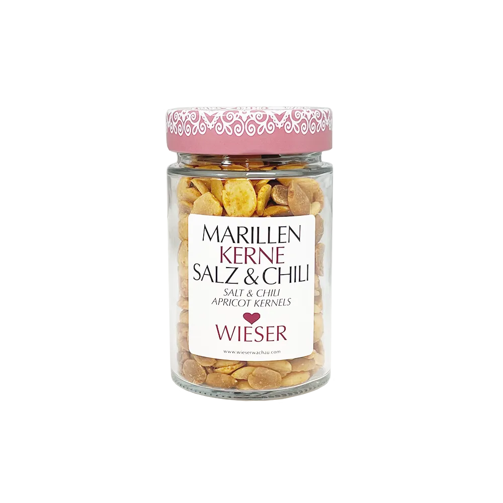 Geröstete Marillenkerne Salz & Chili